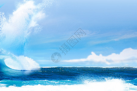 波涛素材海浪背景设计图片