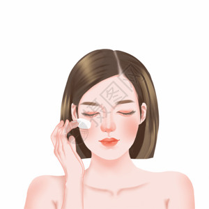 擦脸巾夏季防晒护肤gif高清图片