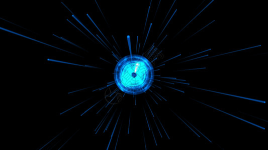 隧道空间粒子科技空间光线穿梭背景GIF高清图片