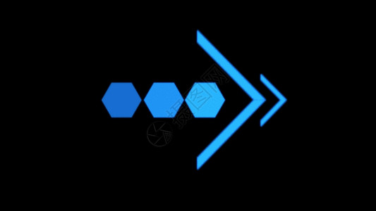 五粮液logo爆款蓝色科技感标识箭头GIF高清图片