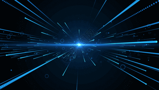 4k科技粒子光线动画元素GIF图片