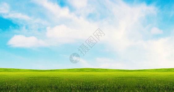 草地天空背景高清图片