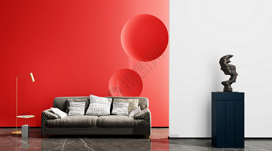 网红室内素材色彩空间室内家居设计图片