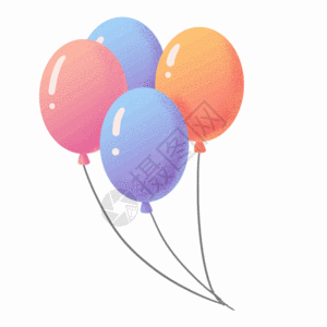 节日可爱气球gif动图图片