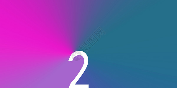 彩色创意数字2数字渐变背景设计图片