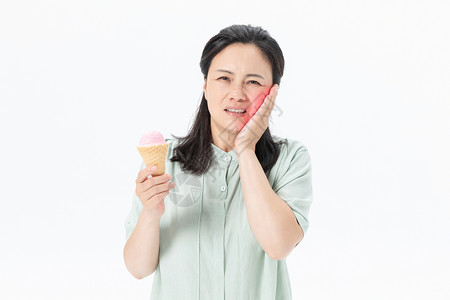 健康冰淇淋牙齿疼痛设计图片
