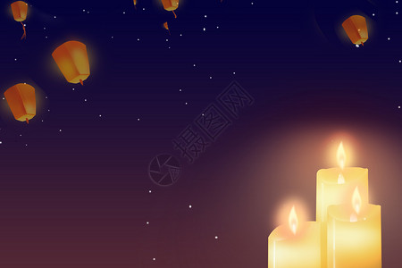 烛光灯蜡烛背景设计图片
