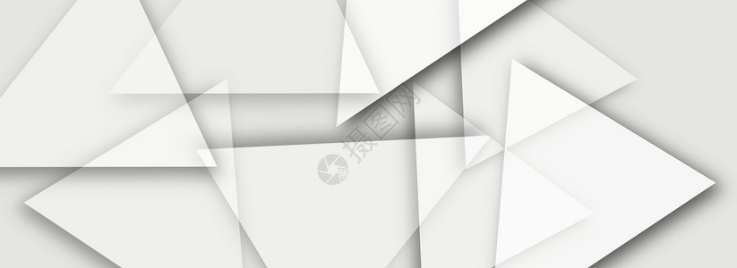折纸风白色荷花抽象几何白色背景设计图片