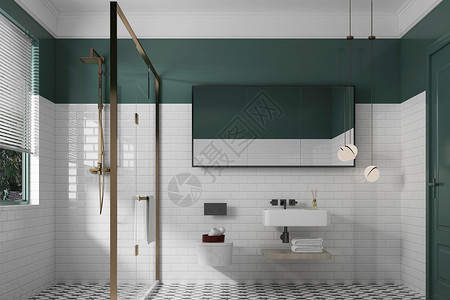 卫浴设计北欧浴室设计高清图片