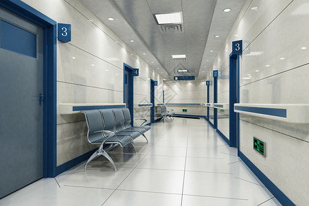 安静医院医院走廊设计图片