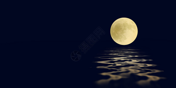 圆月背景简约中秋节背景设计图片