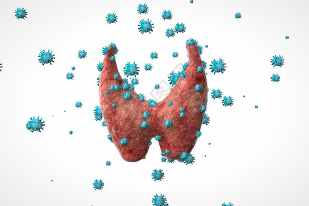 传染3D甲状腺感染设计图片
