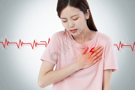 胸口疼痛心脏病设计图片