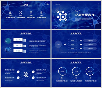 医疗化学生物研究PPT模板ppt文档