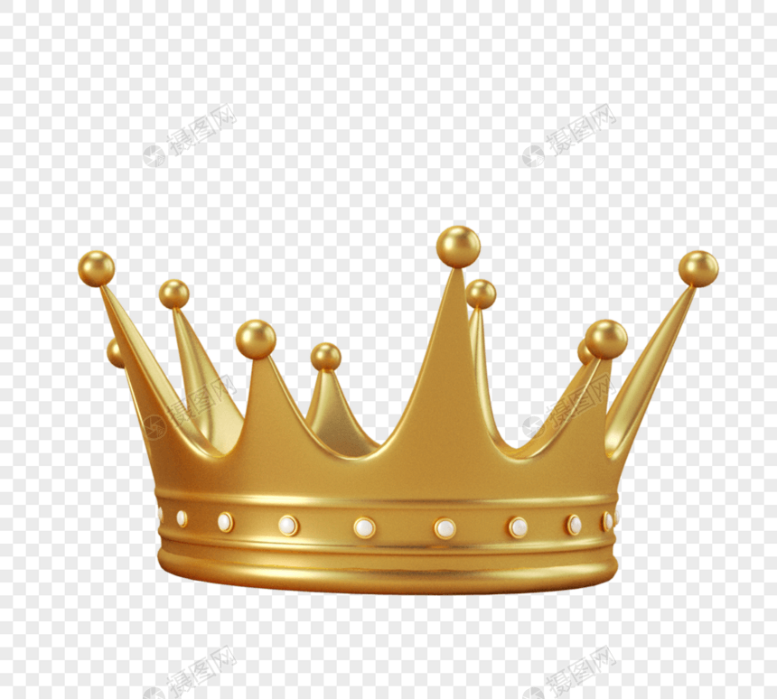 黄色小皇冠可爱元素国王皇冠图片