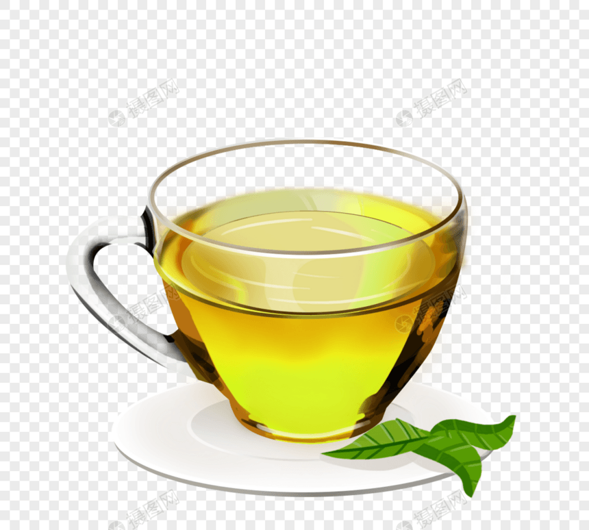 绿茶玻璃元素设计图片
