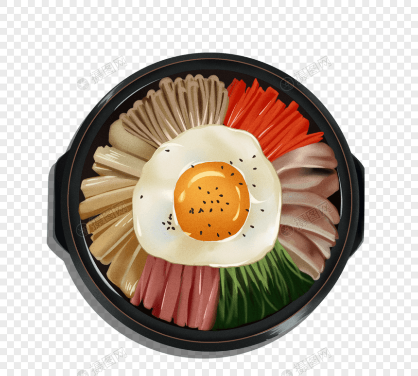 卡通传统韩国食品图片