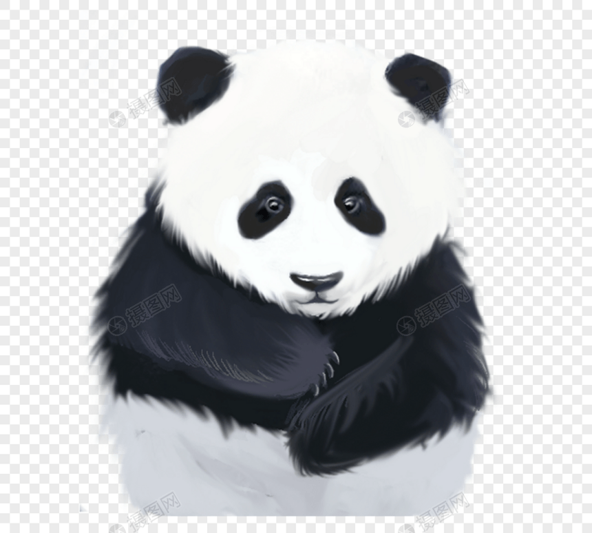 软萌可爱大熊猫形象元素图片
