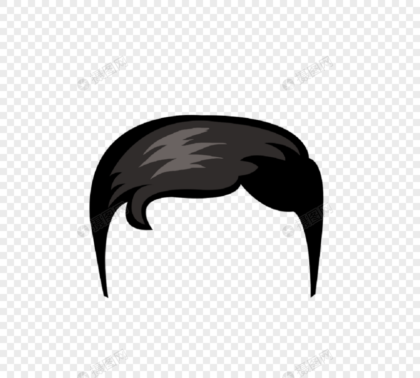 假发发型男性发型图片