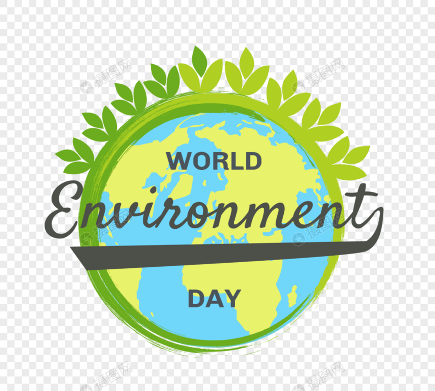 世界环境日创意字体图片