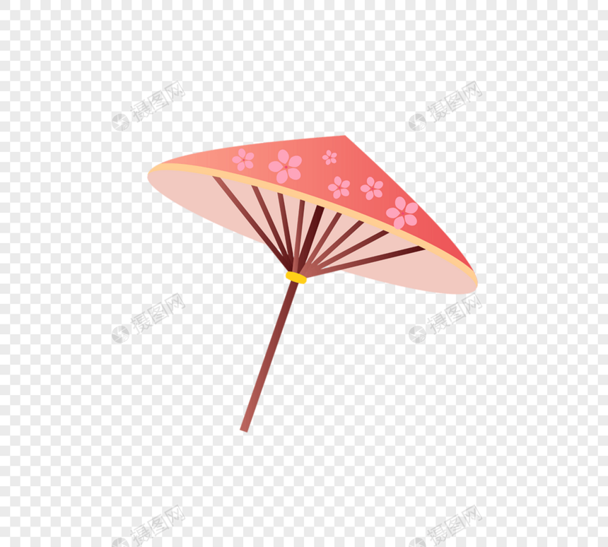 粉红色日本和伞图片