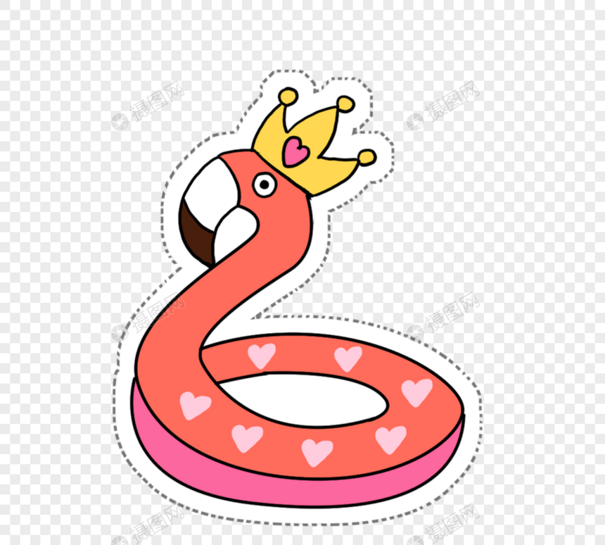 粉红色弯曲戴着皇冠蛇图片