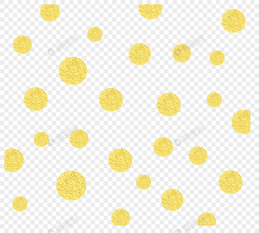 漂浮金色质感小圆点图片