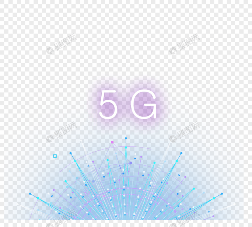 圆形线条节点5G数据图片