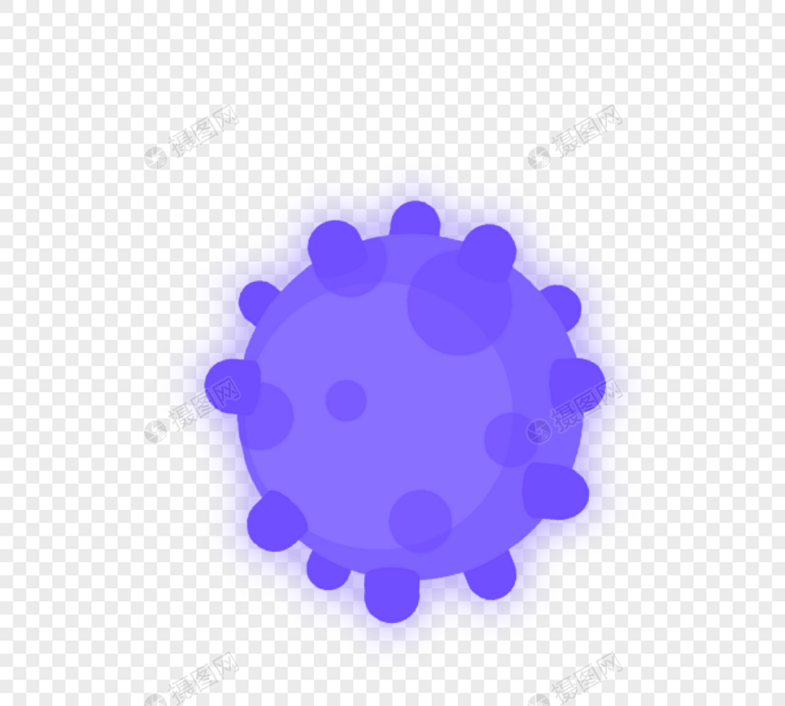 紫色球状病毒病菌细菌图片