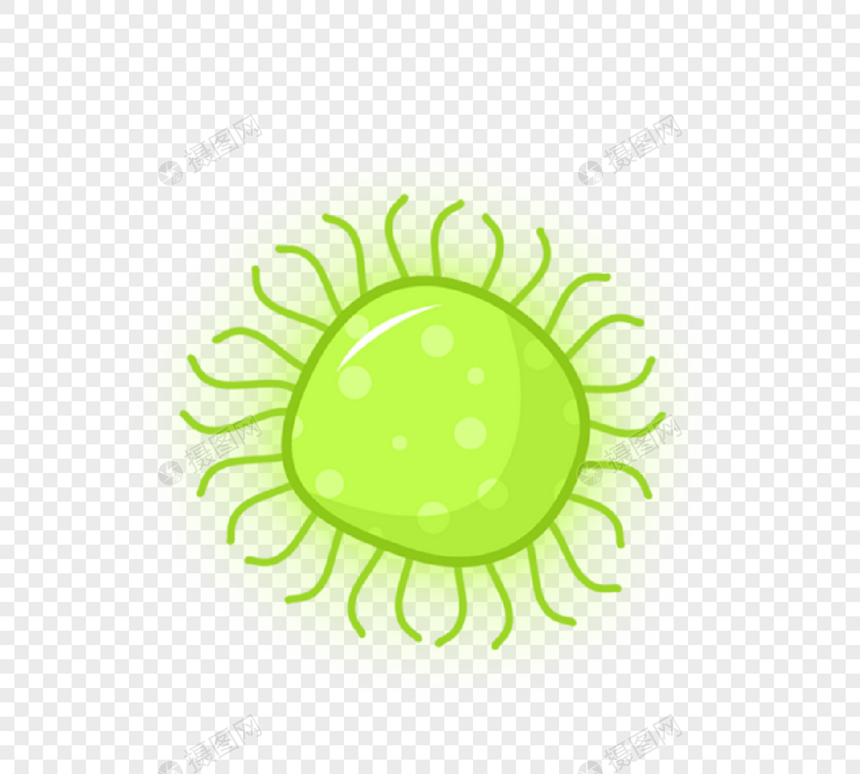 绿色圆形病毒病菌细菌图片