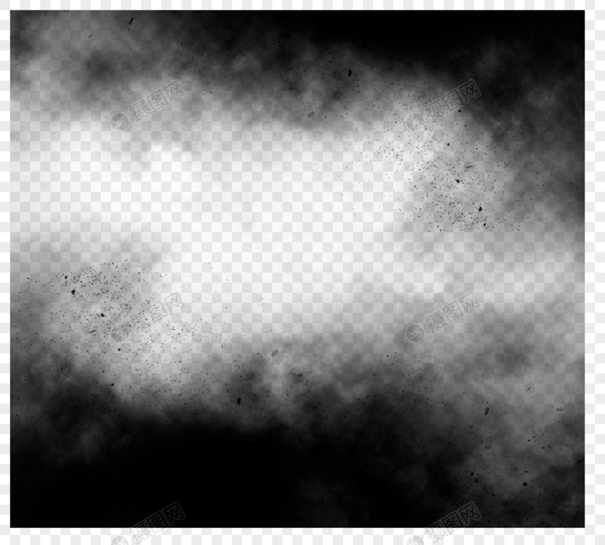 黑色层次感浓雾边框图片