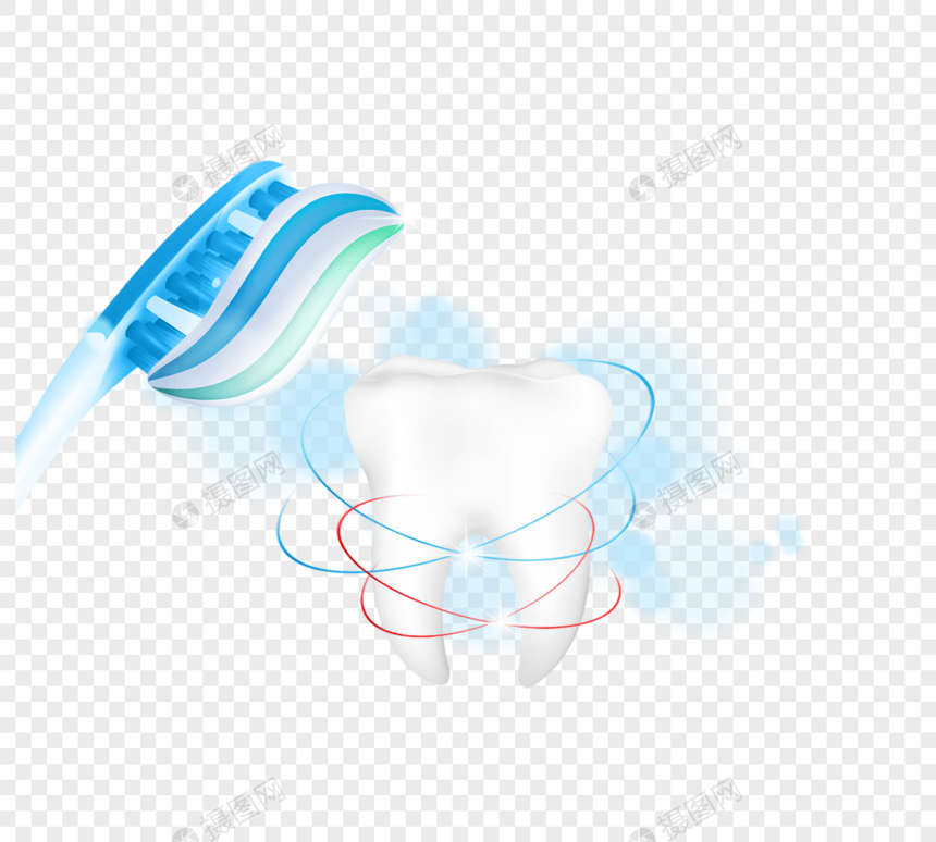 蓝色卫生牙齿健康护理图片