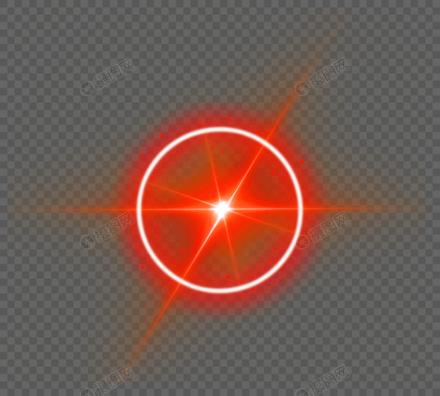 放射状环形红色光晕图片