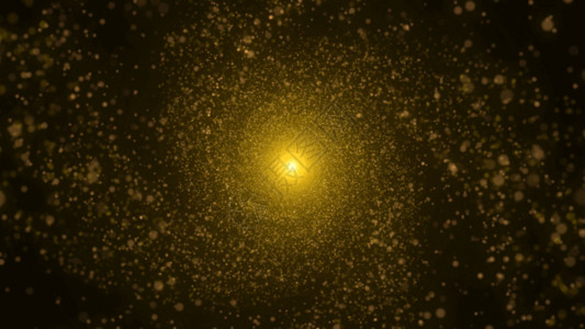 黄色蜡烛金色粒子漩涡背景GIF高清图片