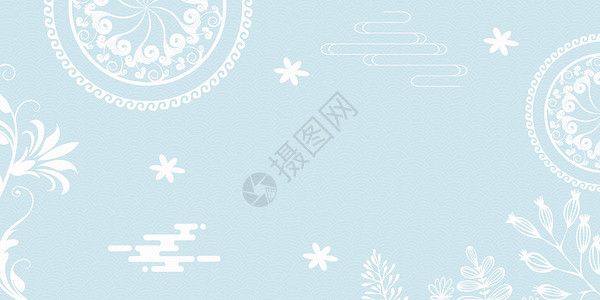 中国风印花印花底纹背景设计图片