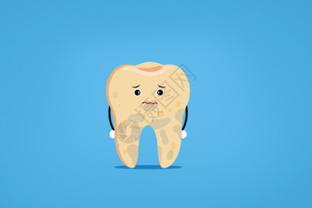 人体解剖学牙齿护理扁平插画GIF高清图片