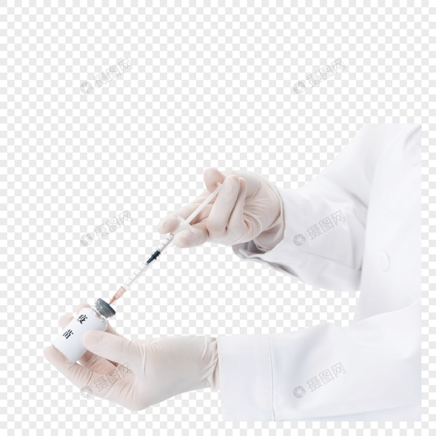 医疗疫苗注射特写图片