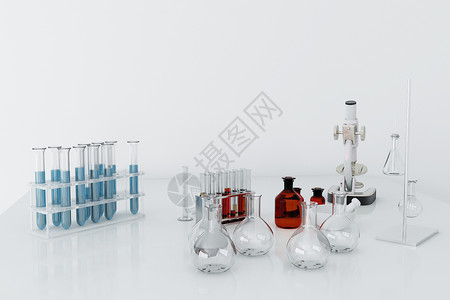 实验室玻璃器皿药物研究设计图片