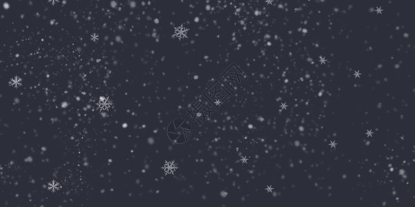 空中小阁楼漂浮元素 雪GIF高清图片