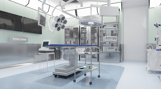 C4D工具手术室场景设计图片