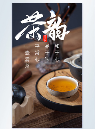 茶艺服茶韵茶道茶韵茶文化茶水摄影图海报模板