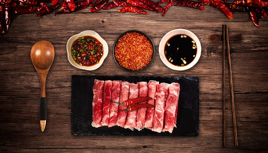 藏香猪肉冬季火锅设计图片