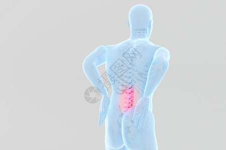 腰椎关节C4D腰椎疾病设计图片