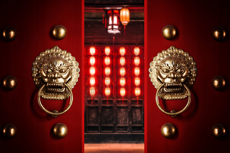 挂门环中式传统新年设计图片