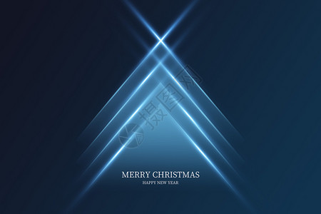 圣诞节圣诞树的蓝色高清图片