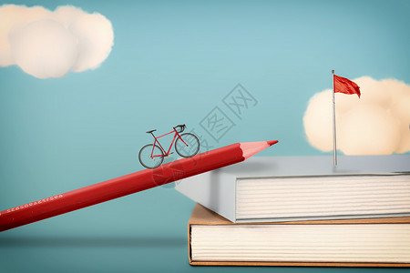 自行车停靠创意教育设计图片