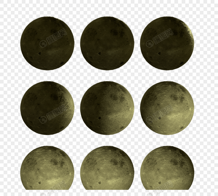 太空中月球渲染图片