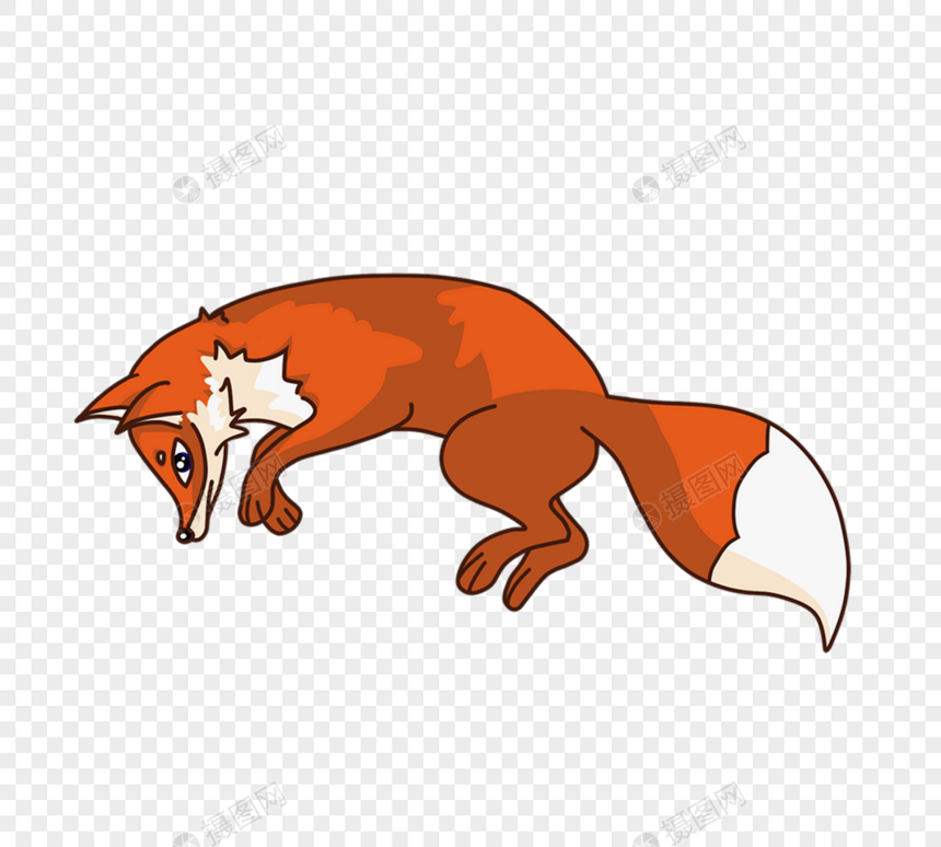 狐狸跳跃图片