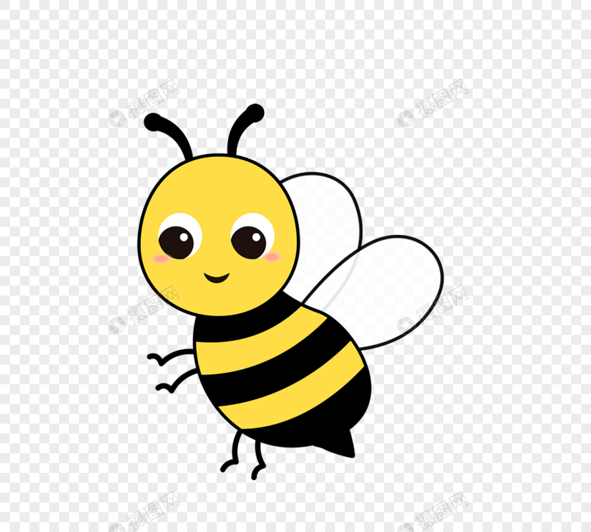 卡通可爱飞行小蜜蜂bee图片