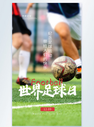 足球运动素材世界足球日摄影图海报模板